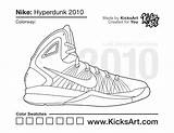 Kicksart Hyperdunk sketch template