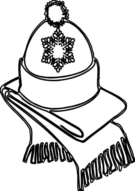 winter hat coloring pages  getdrawings