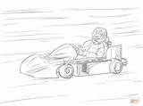 Kart Go Coloring Pages Drawing Printable Sketch sketch template