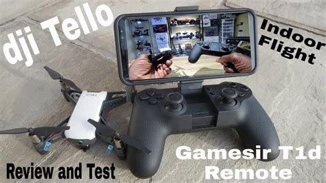 dji tello remote control gamesir td review  test flight youtube