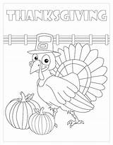 Thanksgiving Coloring Turkey sketch template