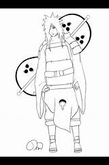 Madara Uchiha Coloring Pages Deviantart Template Sketch sketch template