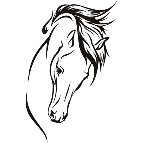 silhouette  horse head  getdrawings