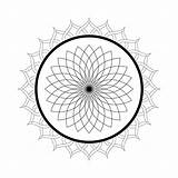 Mandala Coloring Pages Printable Kaleidoscope Adults Domain Public Simple Kids Spiral Lotus Colouring Flower Color Sheets Easy Print Madala Flowers sketch template