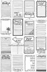 Gratitude Journal Cards Printables Vintage List Lists Life Journaling Project Freebie Printable Junk Scrapbook Pages Planner Read Choose Board Bloglovin sketch template