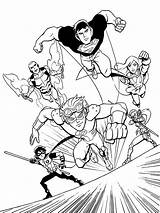Liga Justicia Justice Young Dibujosparacolorear Marvel sketch template