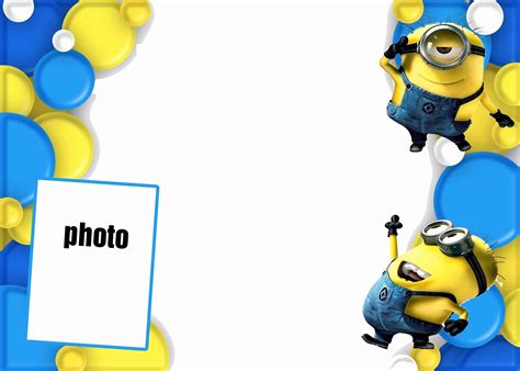 minions birthday invitation template   minion invitations