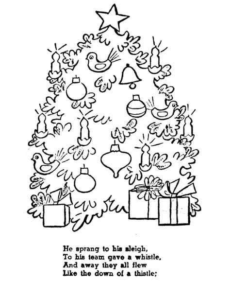 twas  night  christmas coloring pages coloring home