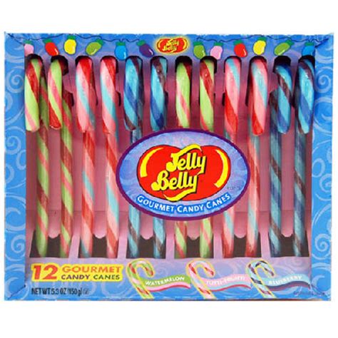 Jelly Belly Candy Canes Assorted Flavors 5 3 Oz 12 Count Walmart