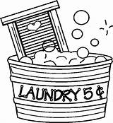 Laundry Coloring Pages Clothing Printable Getcolorings Kids Color sketch template