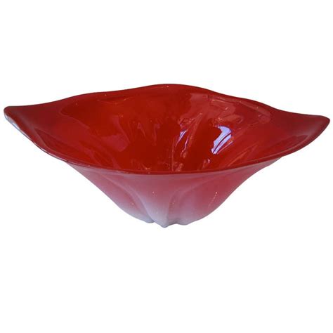 red glass bowl  stdibs