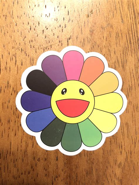 colorful smiley face flower