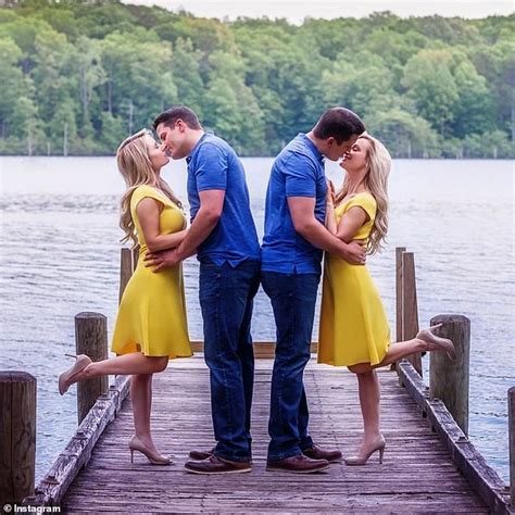 twin sisters married to twin brothers are both pregnant daily mail online