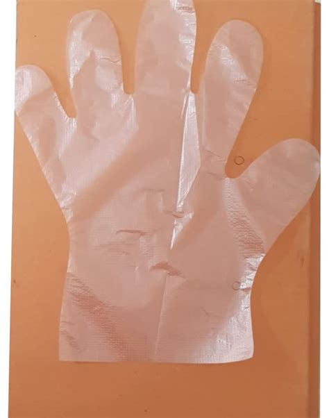 white paper hand gloves  hospital size medium  rs piece
