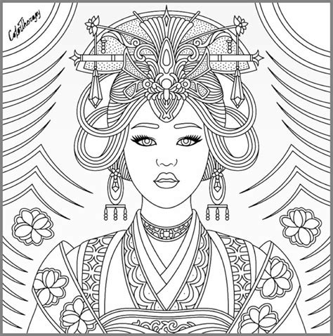 beautiful woman coloring pages  getdrawings