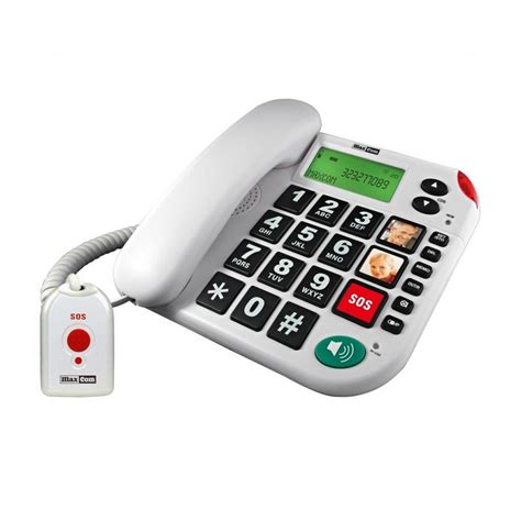 maxcom kxt  senioren huistelefoon met sos knop ag thuiscomfort