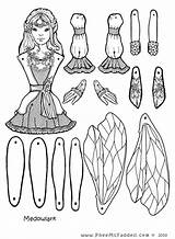 Coloring Pages Puppets Puppet Fairy Dolls Paper Pheemcfaddell Printable Crafts Cut Craft Doll Fairies Color Colouring Meadowlark Phee Print Assemble sketch template