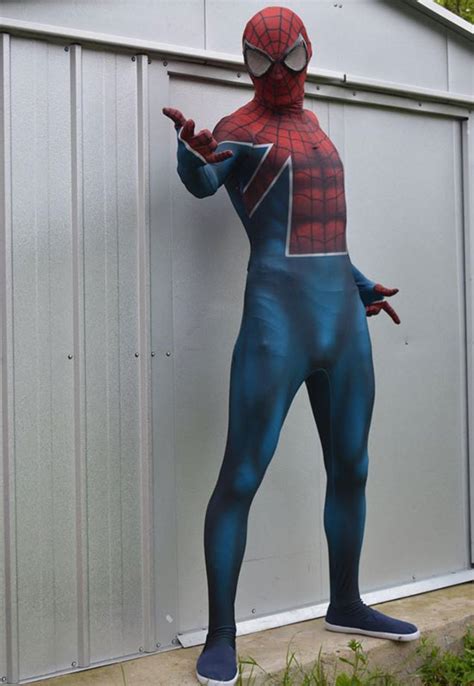 amazing spiderman costume halloween zentai suits  cosercosplaycom