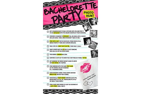 bachelorette scavenger hunt free bachelorette party games