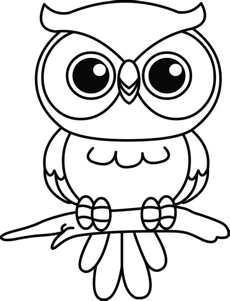 owl coloring pages owl drawing simple coloring books