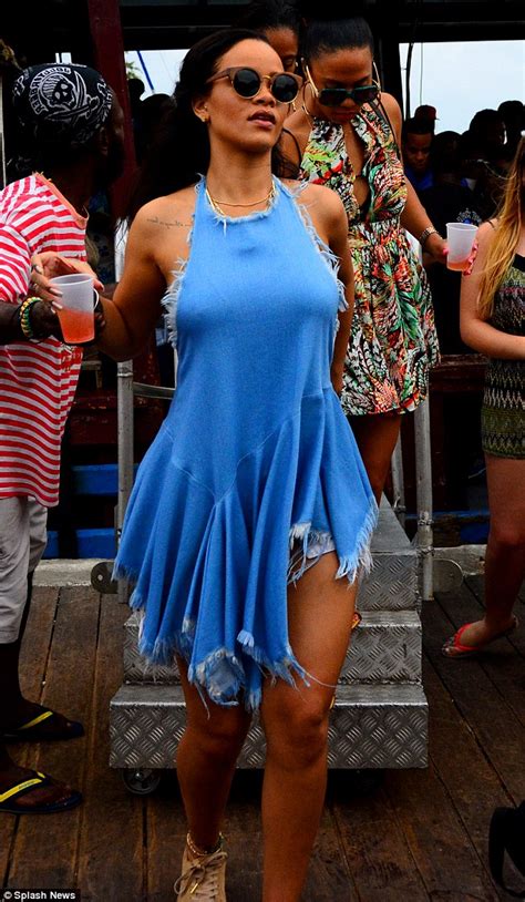 Rihanna Takes To The High Seas On A Party Pirate Ship In Barbados