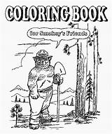 Coloring Fire Safety Color01 Pages Smokey Book Coloringbookfun sketch template