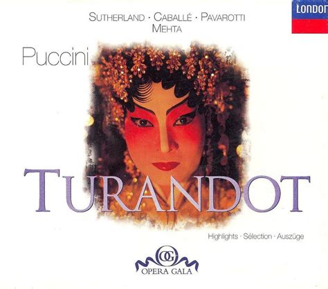 Puccini Turandot Highlights Mehta Sutherland Zubin Mehta Cd