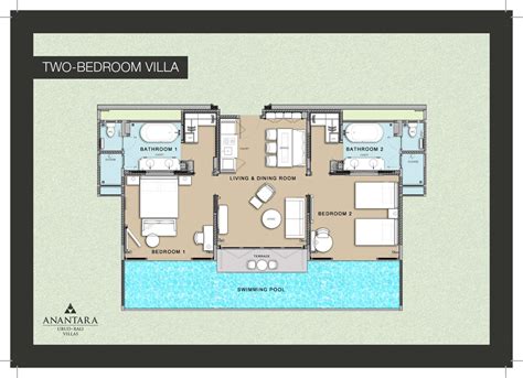 bedroom pool villa anantara ubud bali villas
