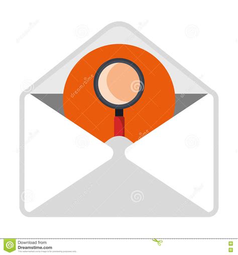 email  search content icon stock vector illustration  tool