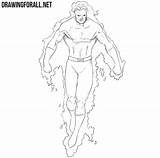 Draw Vulcan Marvel Drawing Drawingforall Stepan Ayvazyan Tutorials Comics Posted sketch template