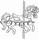 Carousel Horse Coloring Pages Horses Beccy Place Tassels Pattern Printable Drawings Patterns Glass Colouring Carrousel Choose Board Drawing 2010 Beccysplace sketch template