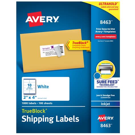 avery shipping labels  feed     white labels