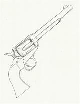 Drawing Pistol Colt Tattoo Gun Revolver Guns Barrel Drawings Double Challenge Character Shotgun Book Favorite Draw Western Flintlock Tattoos Hand sketch template