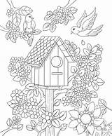 Birdhouse Dewasa Halaman Mewarna Bestcoloringpagesforkids Everfreecoloring Freebie Erwachsene Ausmalbilder Malvorlagen sketch template