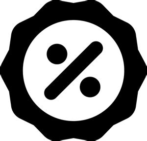 percentage  sticker logo png vector eps
