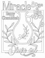 Olive Oil Coloring Pages Hanukkah Holiday Jewish Getcolorings Color Kids Crafts Choose Board sketch template