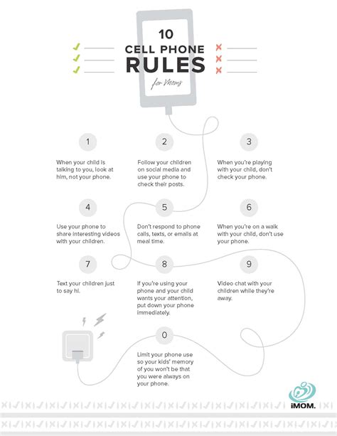 10 cell phone rules for moms imom