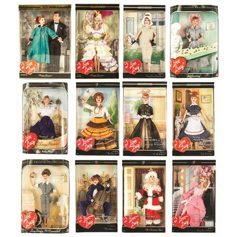 Collection Of 12 I Love Lucy Collector Dolls By Mattel