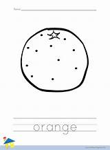 Orange Worksheet Coloring Worksheets Fruit Outline Fruits Site Thelearningsite Info sketch template
