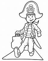 Pirate Coloring Pirates Pages Costume Kids Outline Halloween Color Clipart Trick Colouring Kid Printables Ship Costumes Party Printactivities Colorier Do sketch template