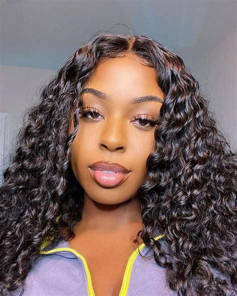 13x4 150 density deep wave lace front wigs human hair pre plucked