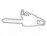 Outline Chainsaw Drawing Paintingvalley sketch template
