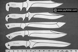 afbeeldingsresultaat voor bowie knife template knife knife template
