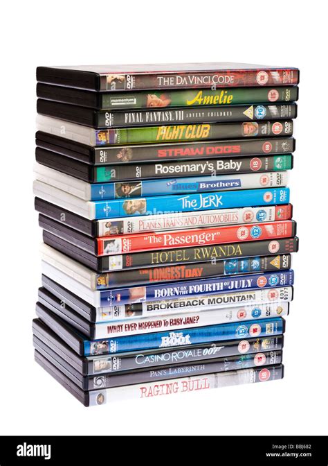 dvds stack  res stock photography  images alamy