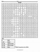 Multiplication Worksheets Worksheet Squared Yoshi Coloringsquared Designlooter Numbers Fractions Subtraction Davemelillo Mystery Iron Puzzles sketch template