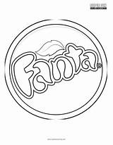 Logo Coloring Pages Fanta Logos sketch template