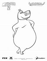 Madagascar Gloria Coloring Pages Color Para Hippo Colouring Drawing Hellokids Colorir Desenho Online Escape Africa Character Do Characters Movie Madagascar2 sketch template