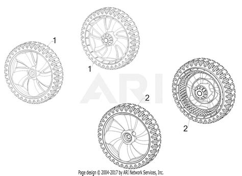 mtd  aba  parts diagram  wheels
