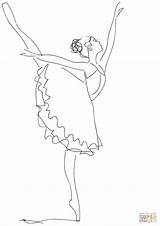 Ballerina Coloring Pages Ballet Printable Color Dance Print Albanysinsanity Drawings Nutcracker sketch template