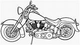 Motocicletas Motos Colorir Imprimir Davidson Motocicleta Seabiscuit sketch template